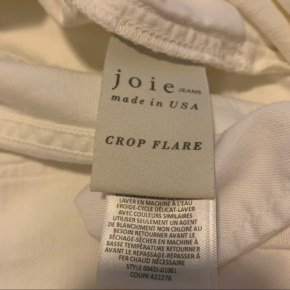 Joie | crop flare jeans in porcelain (30) like new - Picture 11 of 12